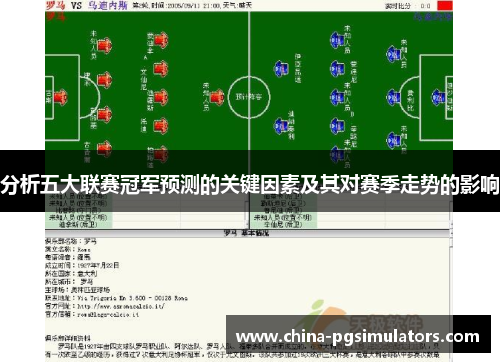 分析五大联赛冠军预测的关键因素及其对赛季走势的影响
